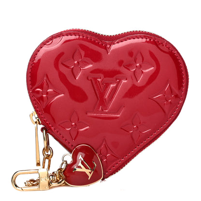 Louis Vuitton Vernis Coeur Heart Coin Purse Pomme D'Amour 1 of 9
