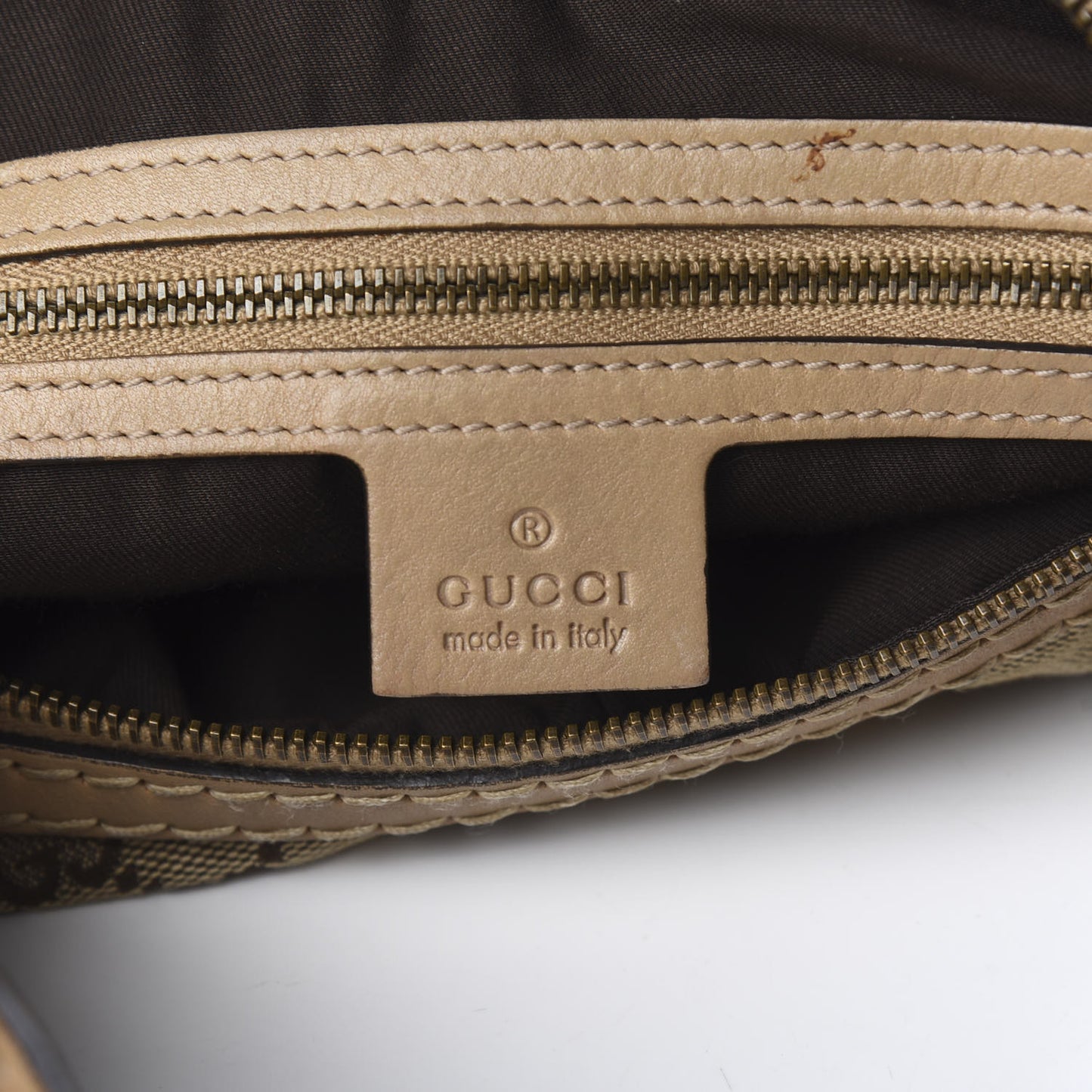 Monogram Medium Jockey Hobo Beige