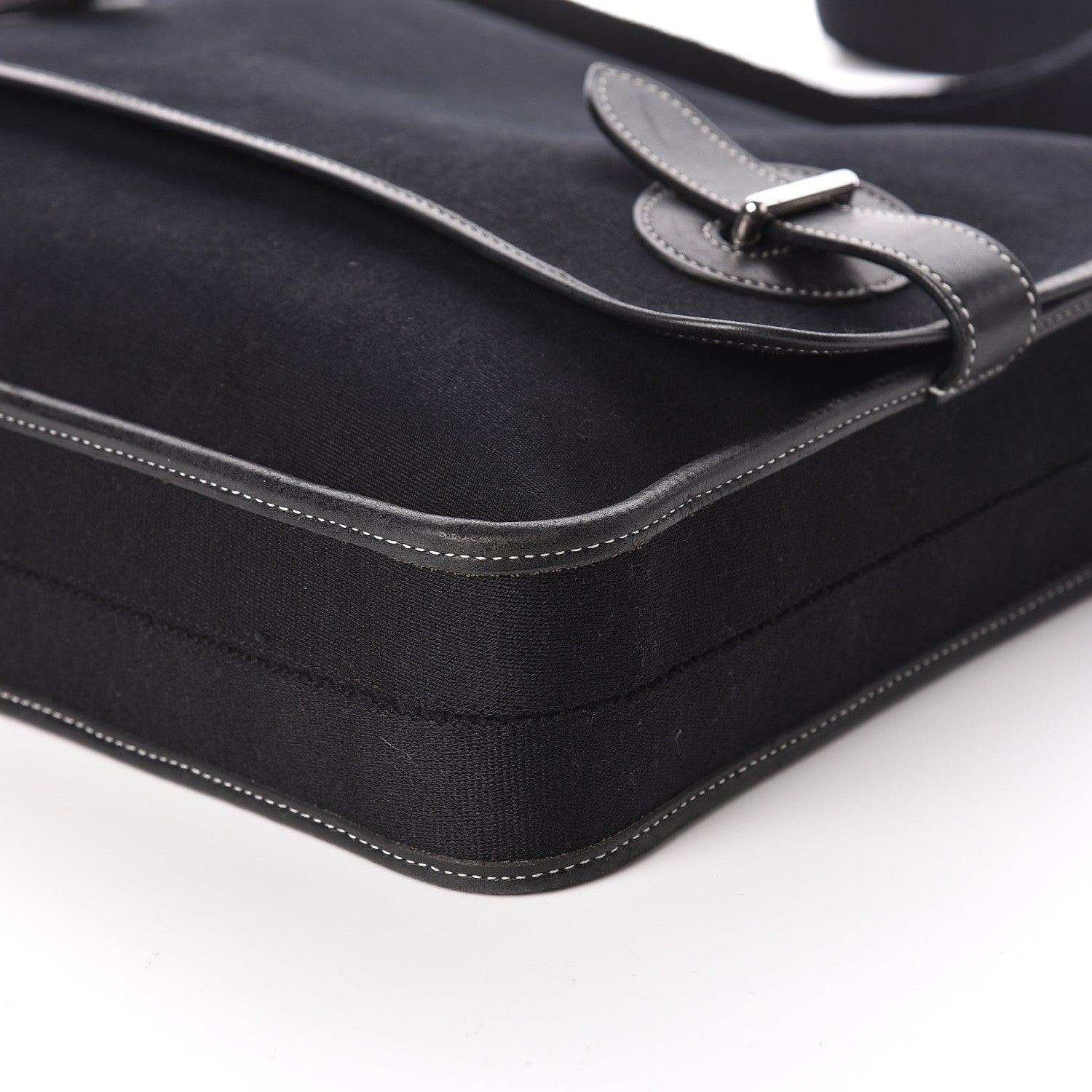 Hermes Toile Officier Buenaventura PM Messenger Black 6 of 10