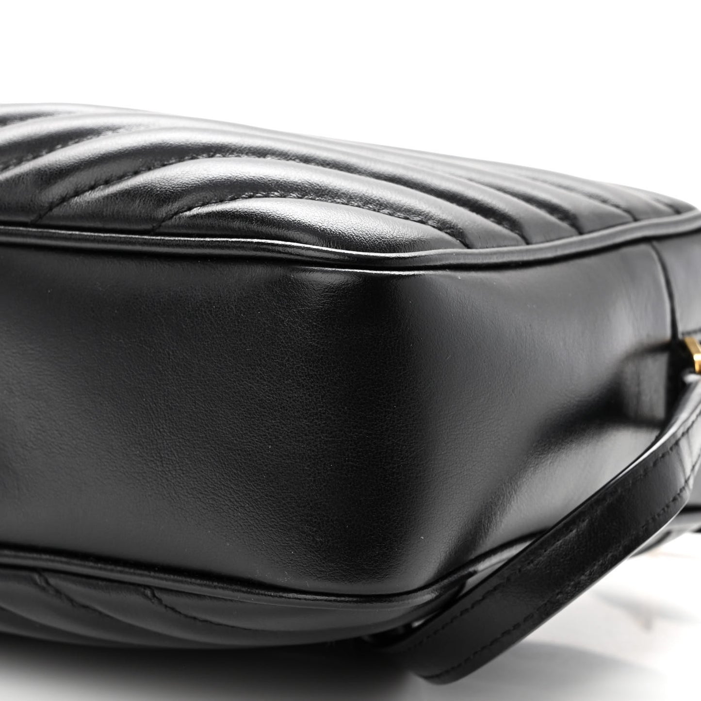 Calfskin Matelasse Monogram Lou Camera Bag Black