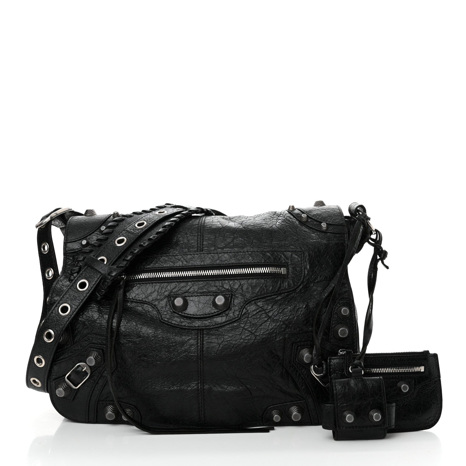 Balenciaga Agneau Arena Medium Le Cagole Messenger Bag Black 3 of 13