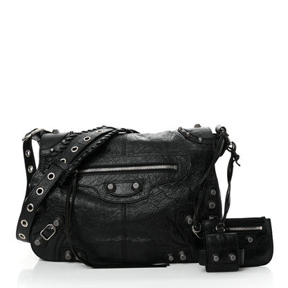 Balenciaga Agneau Arena Medium Le Cagole Messenger Bag Black 3 of 13