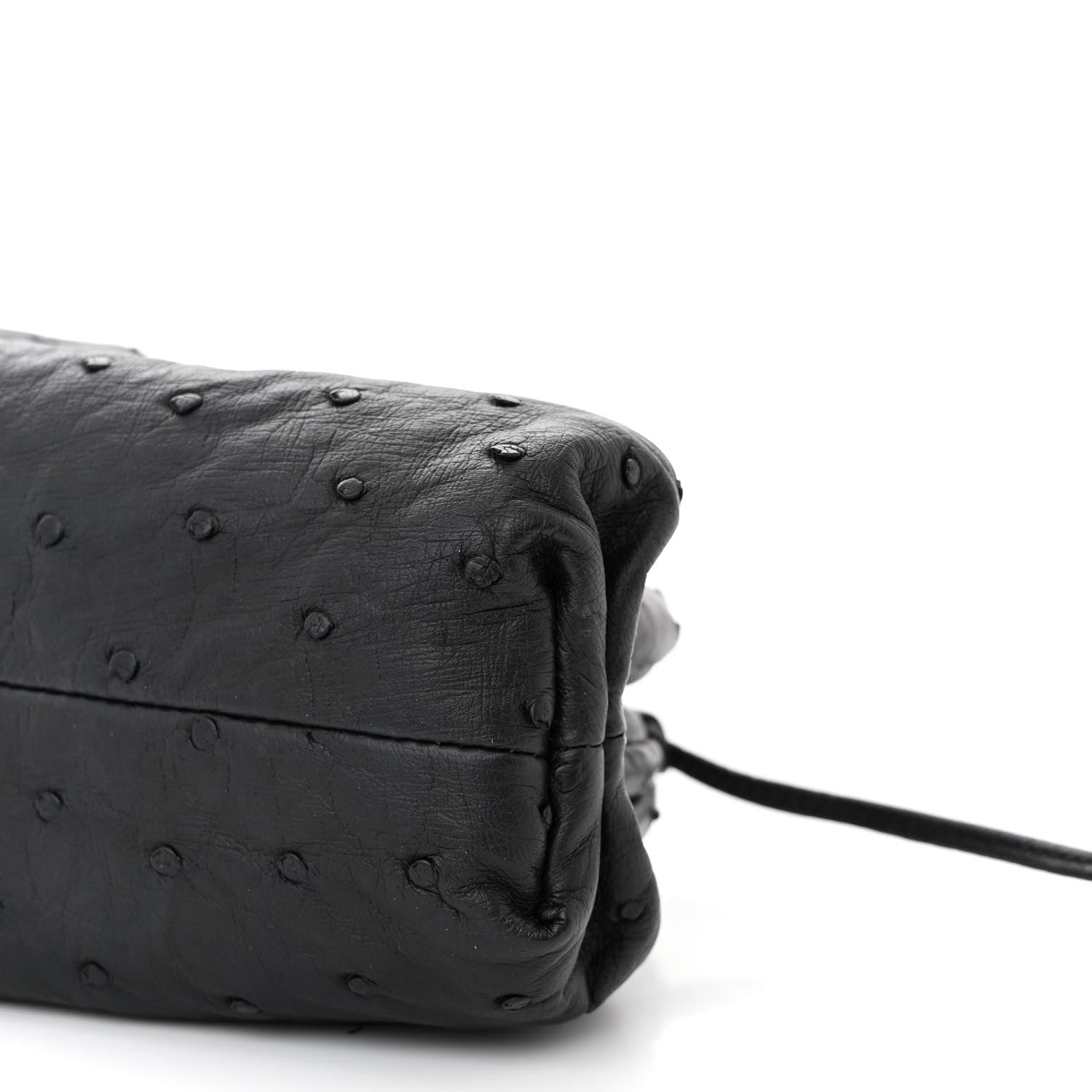 Bottega Veneta Ostrich The Mini Pouch Fondente 10 of 10