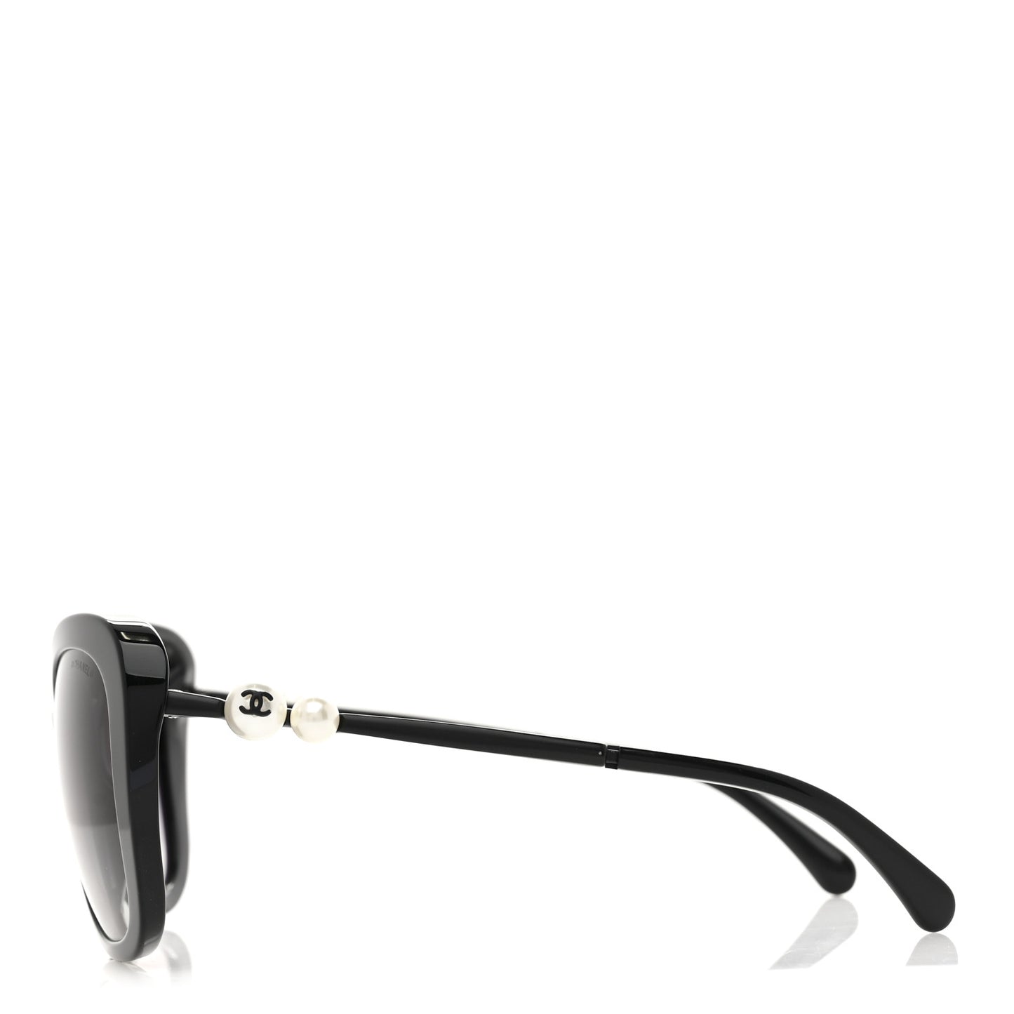 Acetate Butterfly Winter Pearl Sunglasses 5339-H-A Black