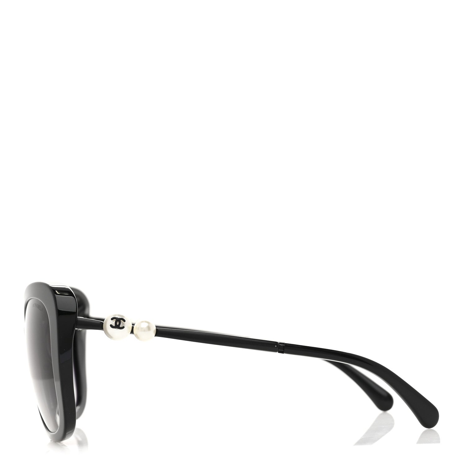 Chanel Acetate Butterfly Winter Pearl Sunglasses 5339-H-A Black 3 of 8