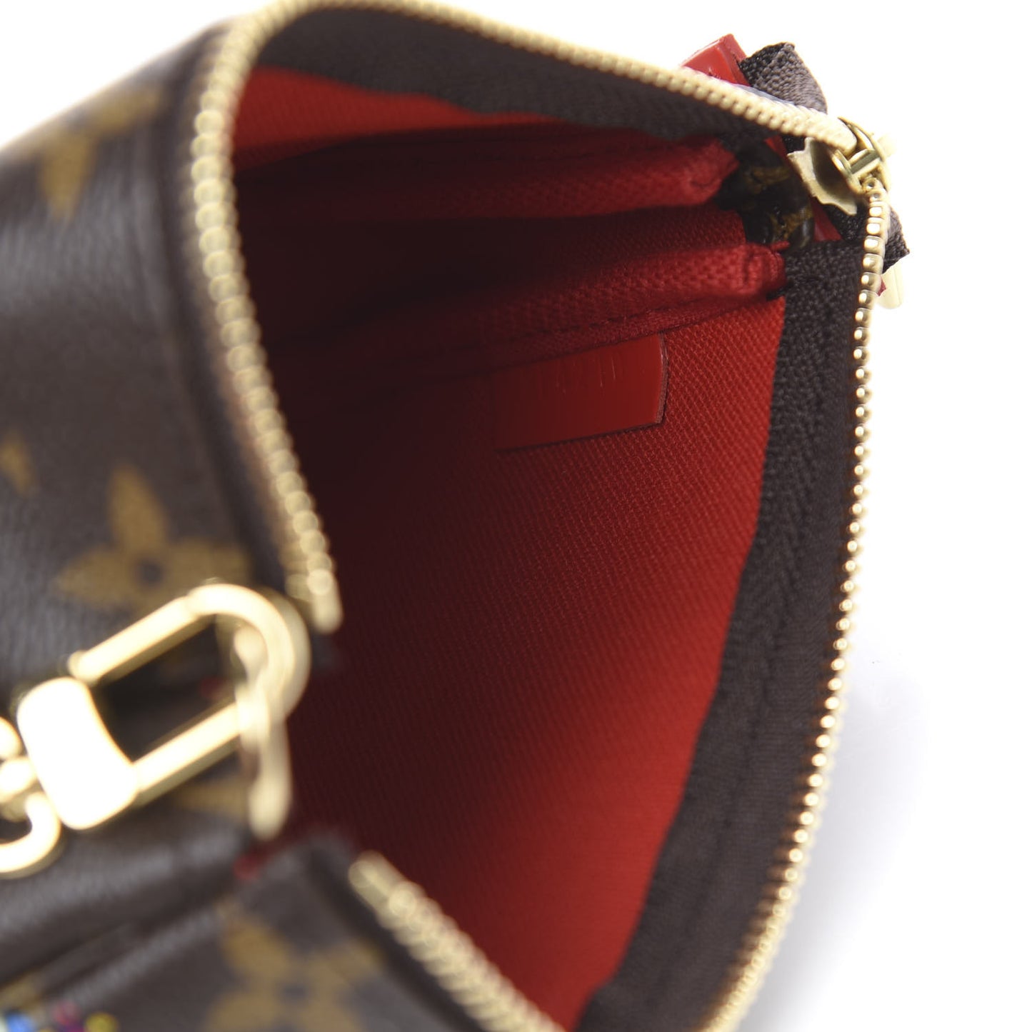 Monogram 2020 Christmas Animation Bumper Cars Mini Pochette Accessories Coquelicot