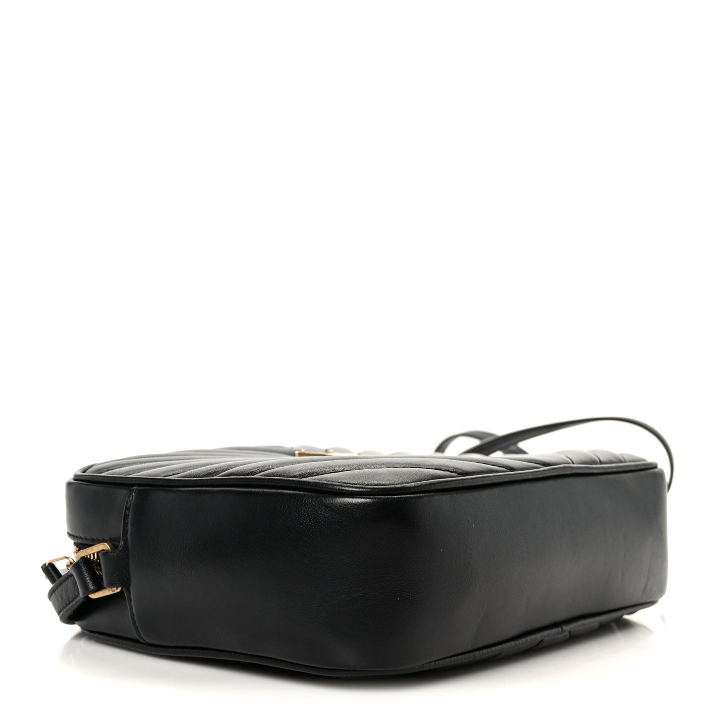 Calfskin Matelasse Monogram Lou Camera Bag Black