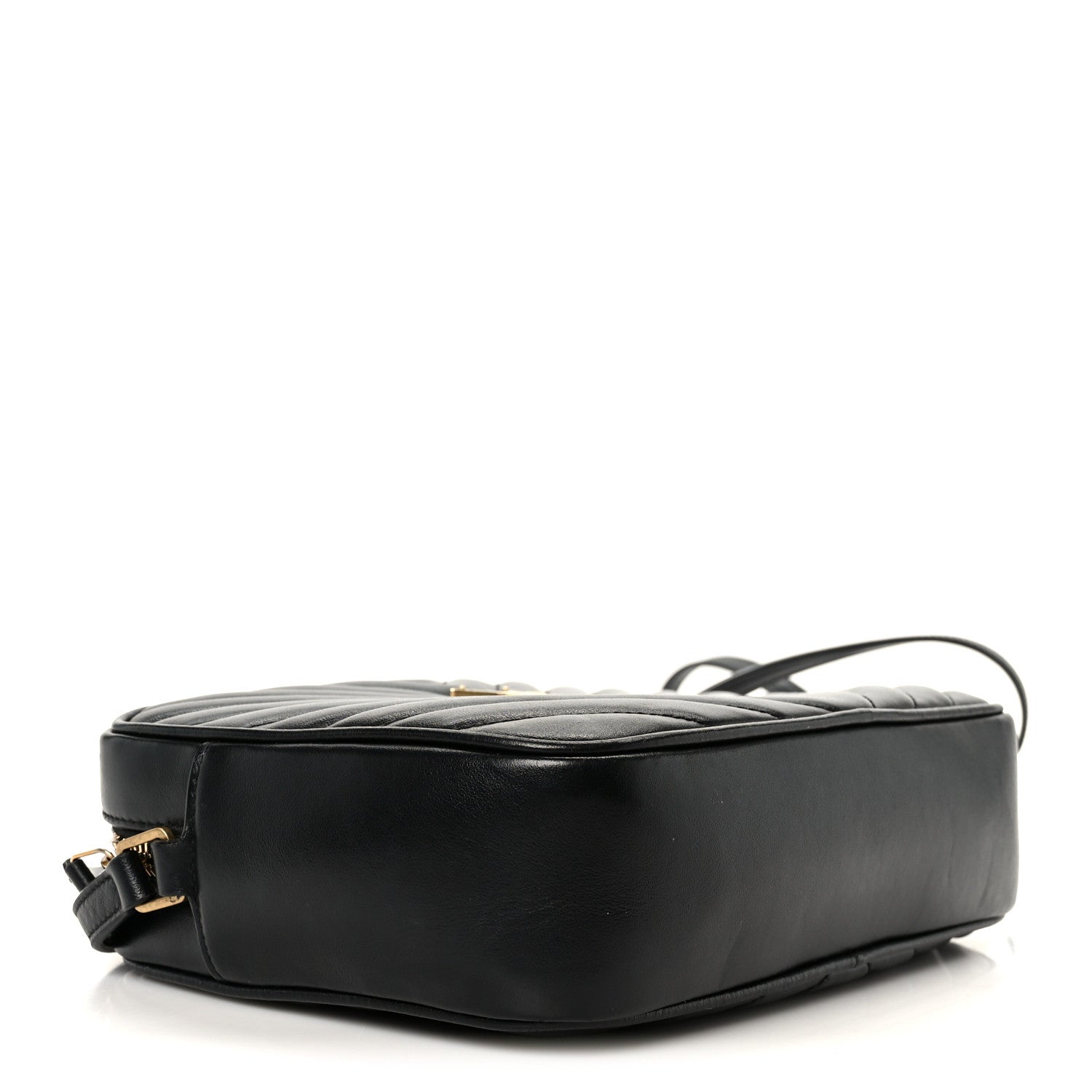 Saint Laurent Calfskin Matelasse Monogram Lou Camera Bag Black 4 of 10