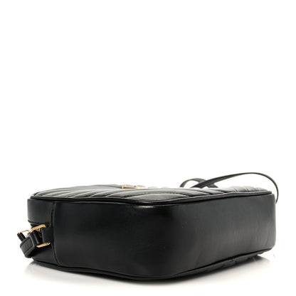 Saint Laurent Calfskin Matelasse Monogram Lou Camera Bag Black 4 of 10