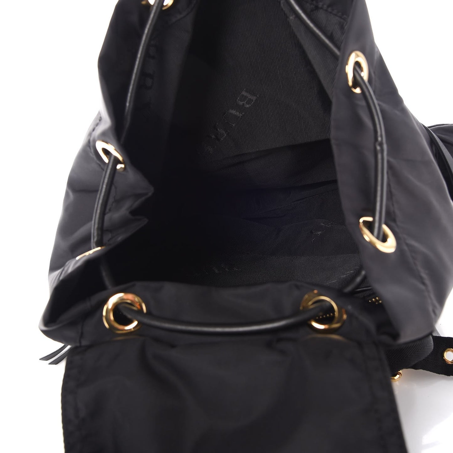 Nylon Medium Rucksack Backpack Black