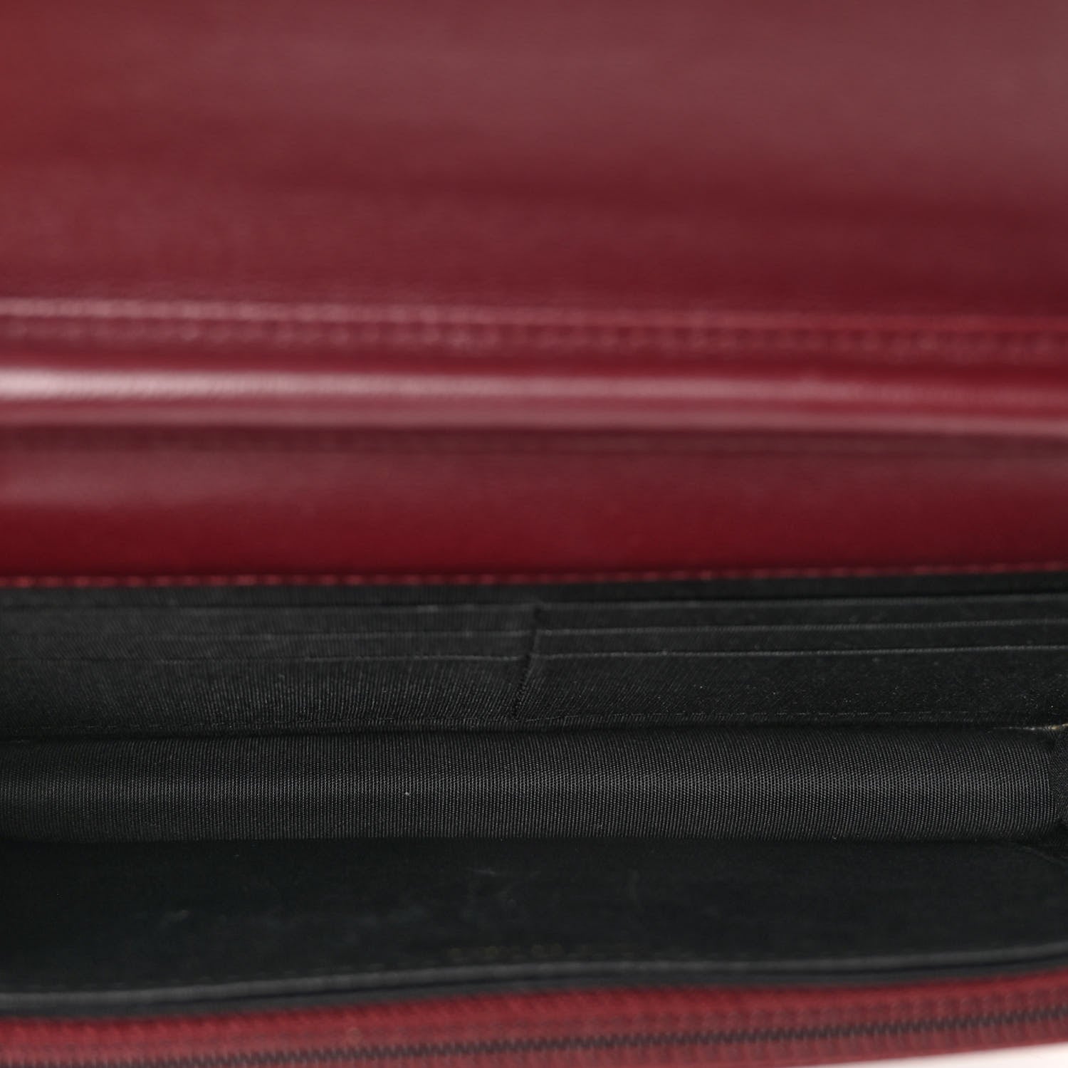 Chanel Sheepskin Quilted Mademoiselle Vintage Wallet On Chain WOC Burgundy 5 of 13
