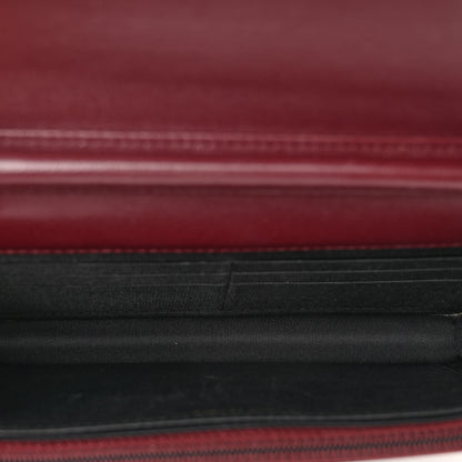 Chanel Sheepskin Quilted Mademoiselle Vintage Wallet On Chain WOC Burgundy 5 of 13