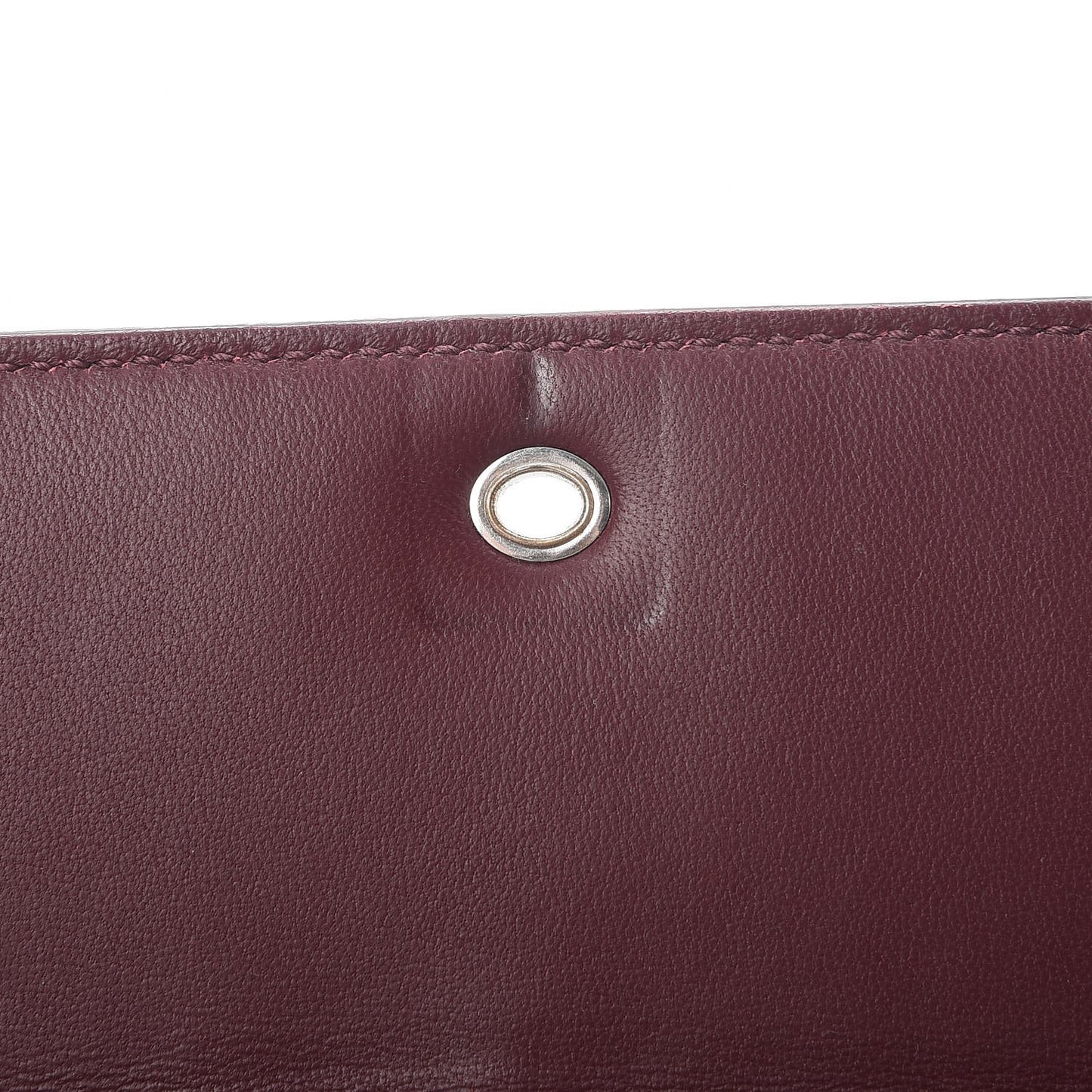 Calfskin Skull Continental Wallet Black