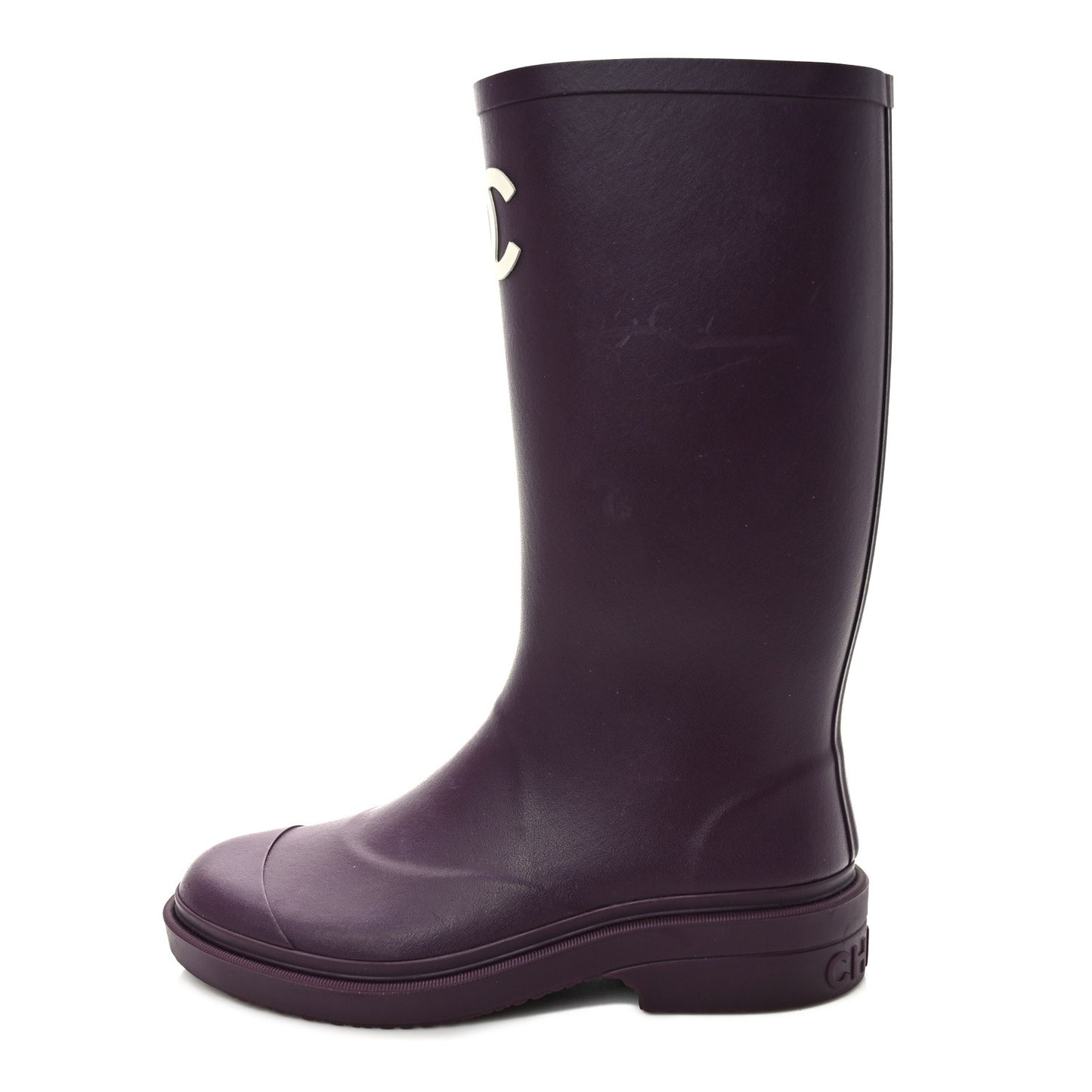 Caoutchouk CC High Boots 37 Dark Purple