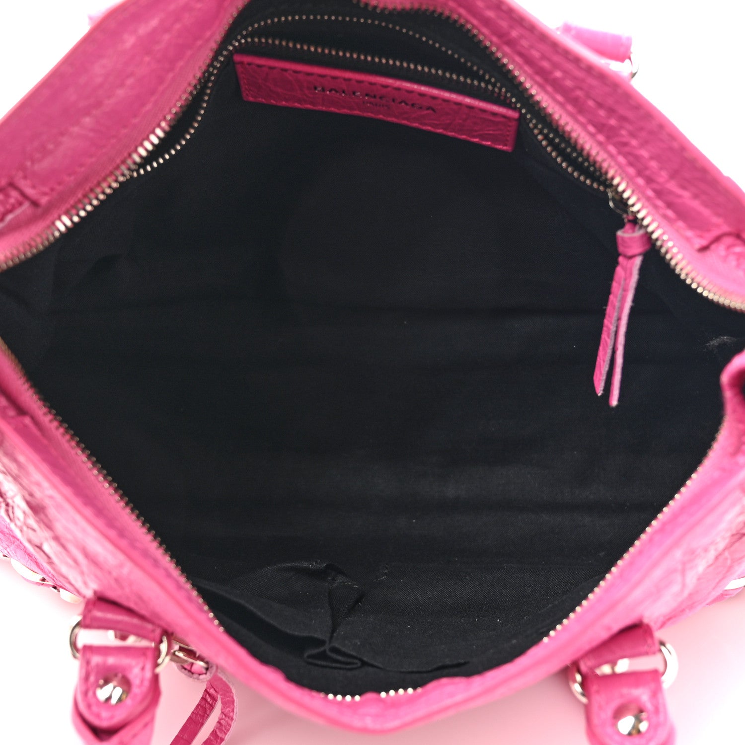 Balenciaga Agneau Classic Silver Hardware S City Flamingo 6 of 17