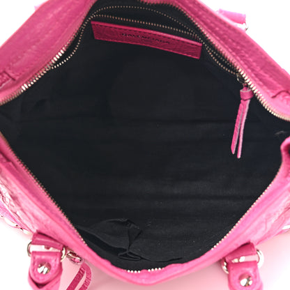 Balenciaga Agneau Classic Silver Hardware S City Flamingo 6 of 17