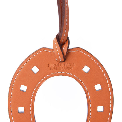 Hermes Swift Paddock Horseshoe Bag Charm Orange 3 of 4