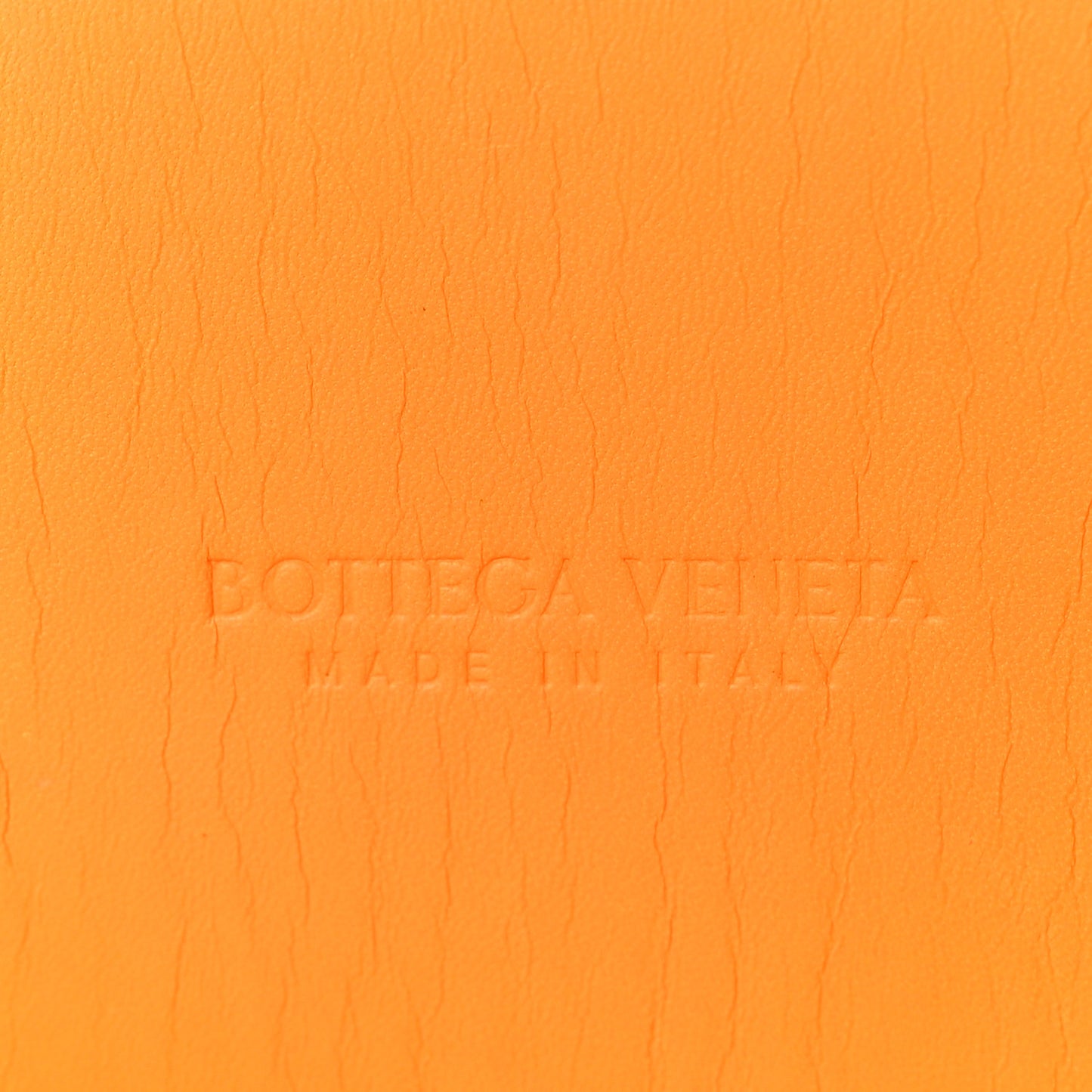 Brushed Calfskin Intrecciato Cradle Fold Over Shoulder Bag Tangerine