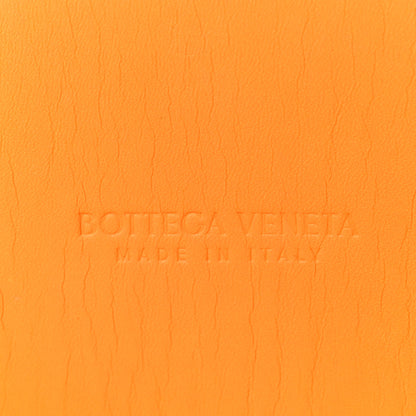 Bottega Veneta Brushed Calfskin Intrecciato Cradle Fold Over Shoulder Bag Tangerine 5 of 8