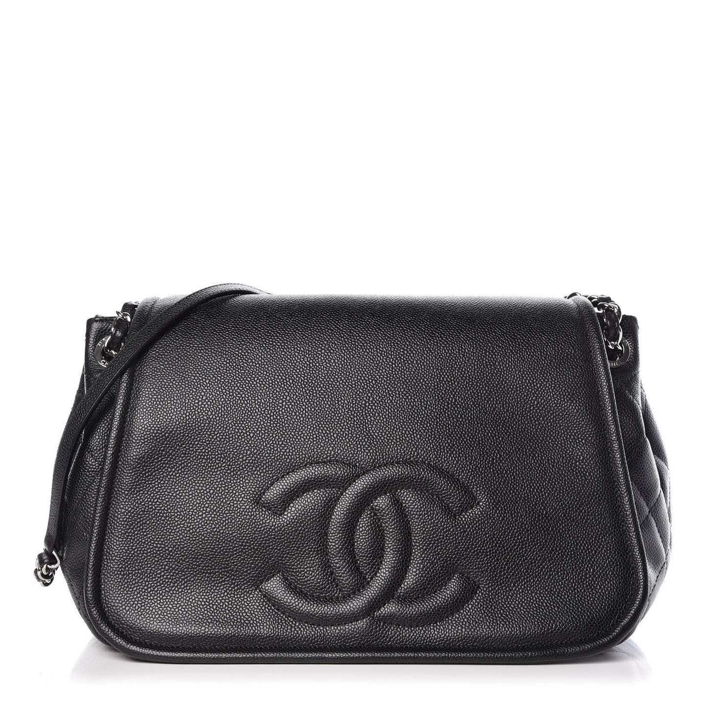 Caviar Timeless CC Accordion Flap Black