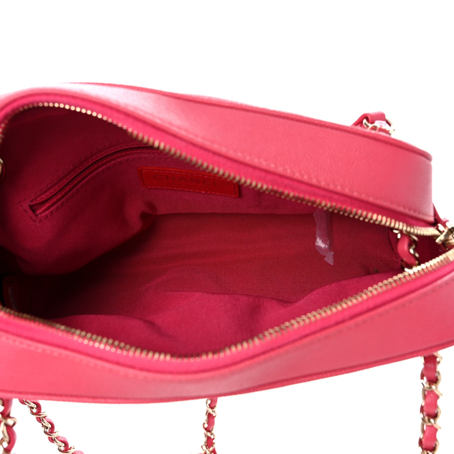 Chanel Caviar Quilted Small In & Out Camera Case Pink 5 of 9