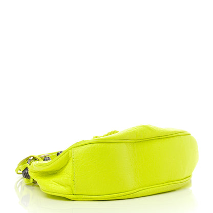 Balenciaga Agneau Arena Le Cagole Shoulder Bag XS Fluo Yellow 4 of 11