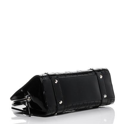 Christian Dior Patent Cannage Stitched Small East West Lady Dior Black 4 of 6