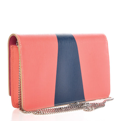 Fendi Vitello Elite Crystal Eye Monster Tube Wallet On Chain Bellini Multicolor 4 of 11