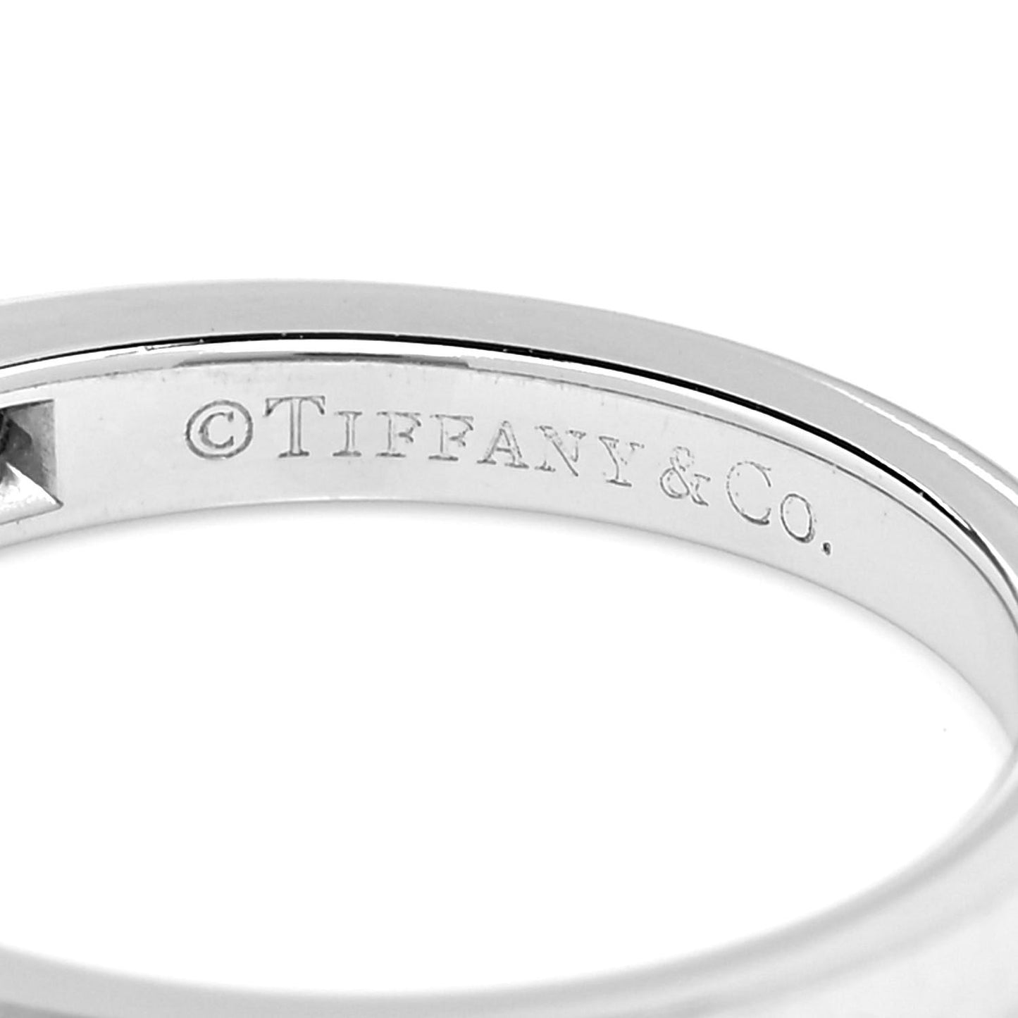 Platinum Diamond .25ctw Half Circle Wedding Band Ring 52 6