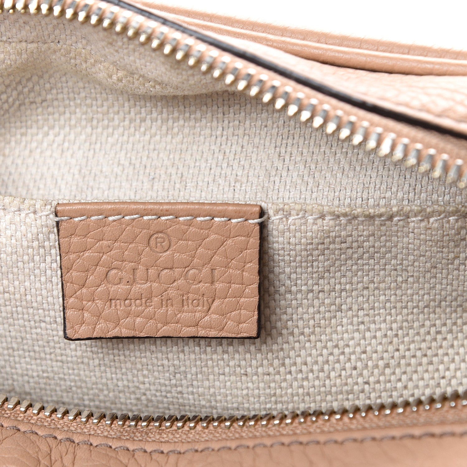 Gucci Pebbled Calfskin Small Soho Disco Bag Camelia 5 of 17