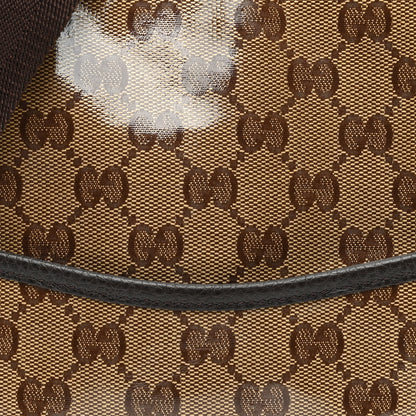Gucci Crystal Monogram Small Flat Messenger Bag Dark Brown 8 of 10