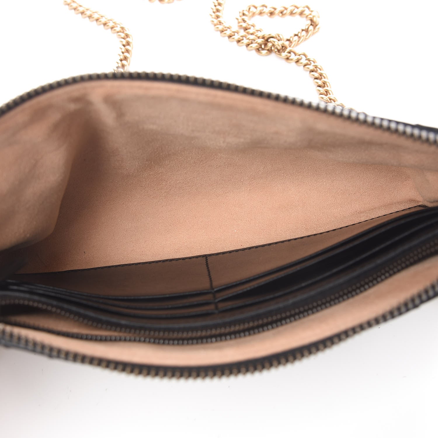 Gucci Calfskin Matelasse Mini GG Marmont Chain Bag Black 5 of 11