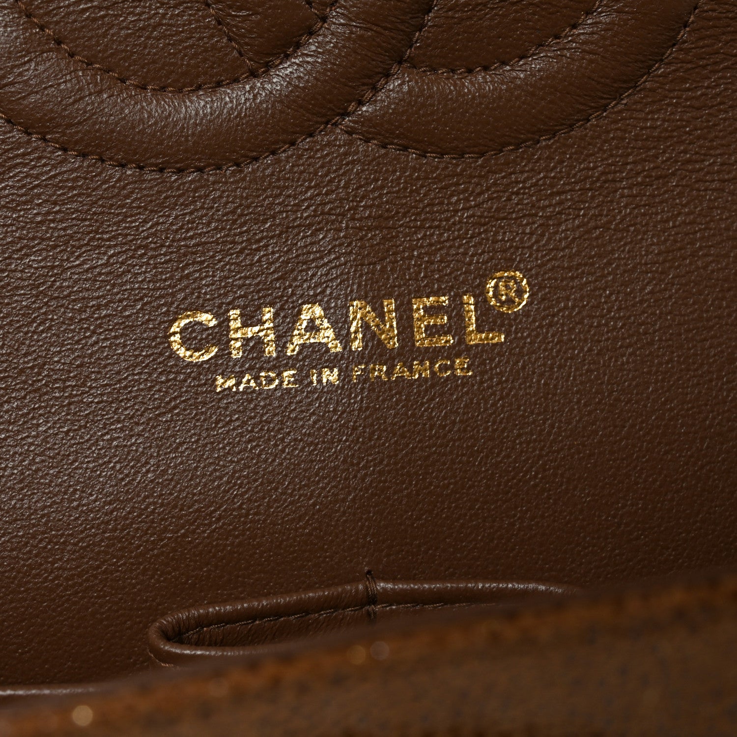 Chanel Iridescent Caviar Quilted Medium Double Flap Brown 1902776