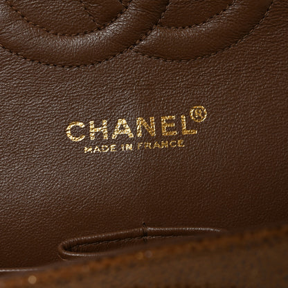 Chanel Iridescent Caviar Quilted Medium Double Flap Brown 6 of 10