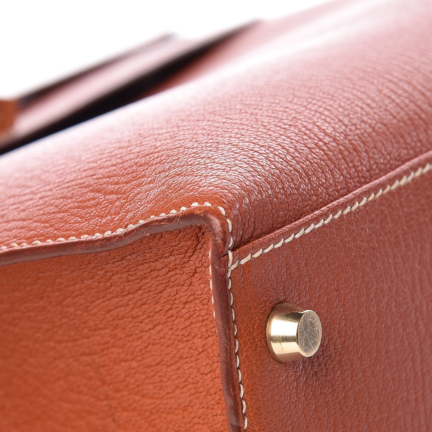 Hermes Chevre De Coromandel Kelly Sellier 32 Brique 35 of 36