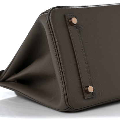 Hermes Epsom Birkin 30 Etain 7 of 8