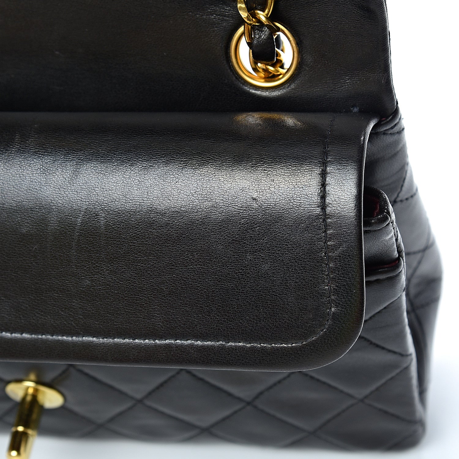 Chanel Lambskin Quilted Small Double Flap Black 14 of 15