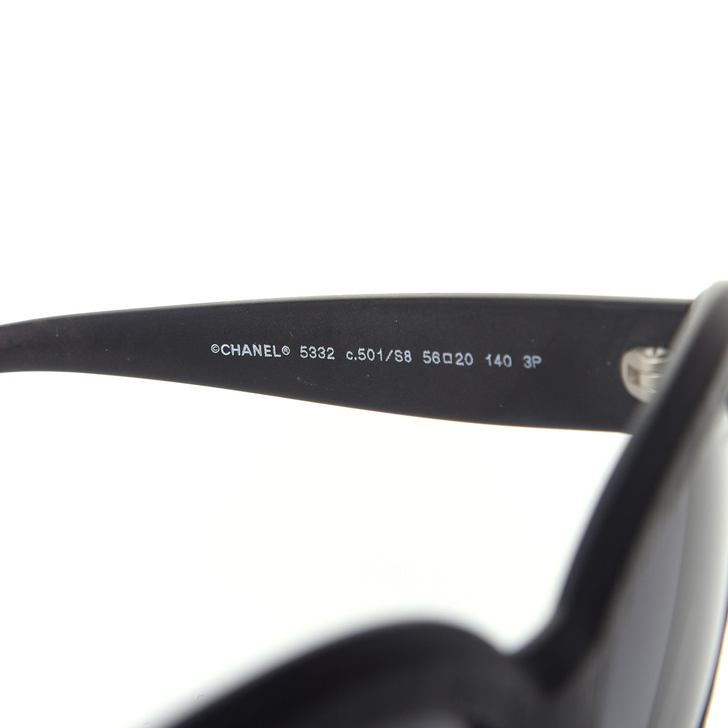 Tweed Effect CC Polarized Butterfly Signature Sunglasses 5332 Black