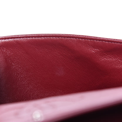 Chanel Caviar Quilted Medium Double Flap Dark Red 10 of 11