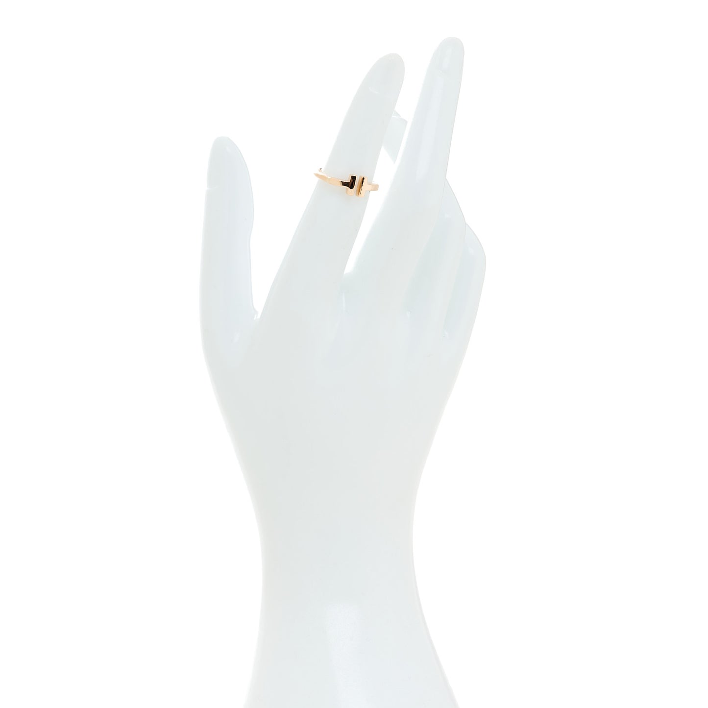 18K Rose Gold T Wire Ring 47 4