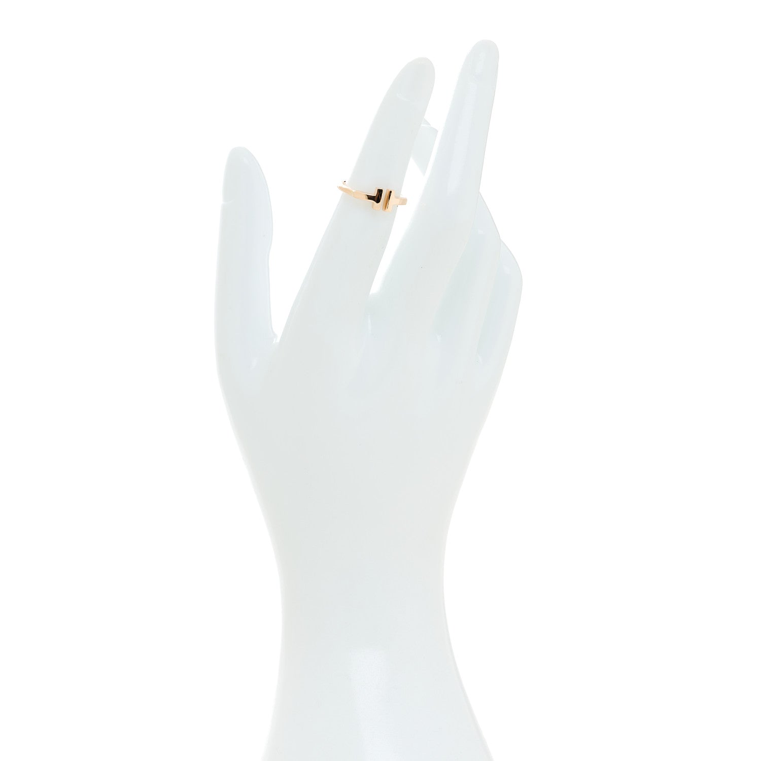Tiffany 18K Rose Gold T Wire Ring 47 4 2 of 5