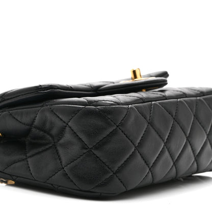 Chanel Lambskin Quilted Mini Rectangular Pearl Crush Flap Black 9 of 10
