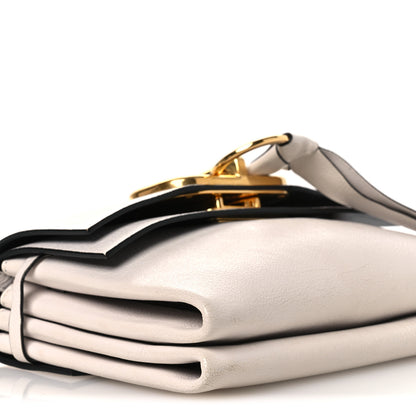 Valentino Garavani Calfskin Small VRing Crossbody Bag Ivory 8 of 11