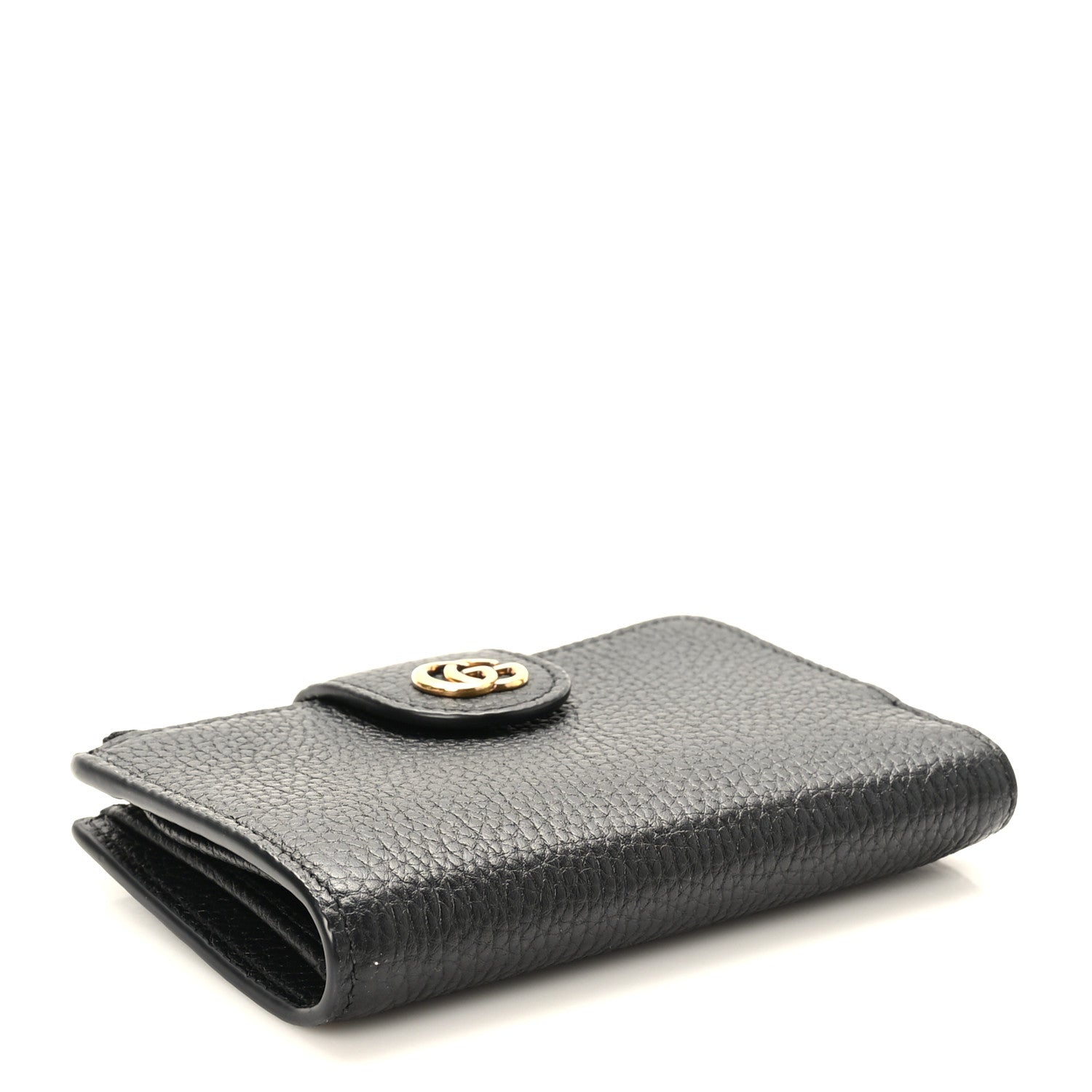 Gucci Piuma Calfskin Medium Bamboo Double G Wallet Black 5 of 8