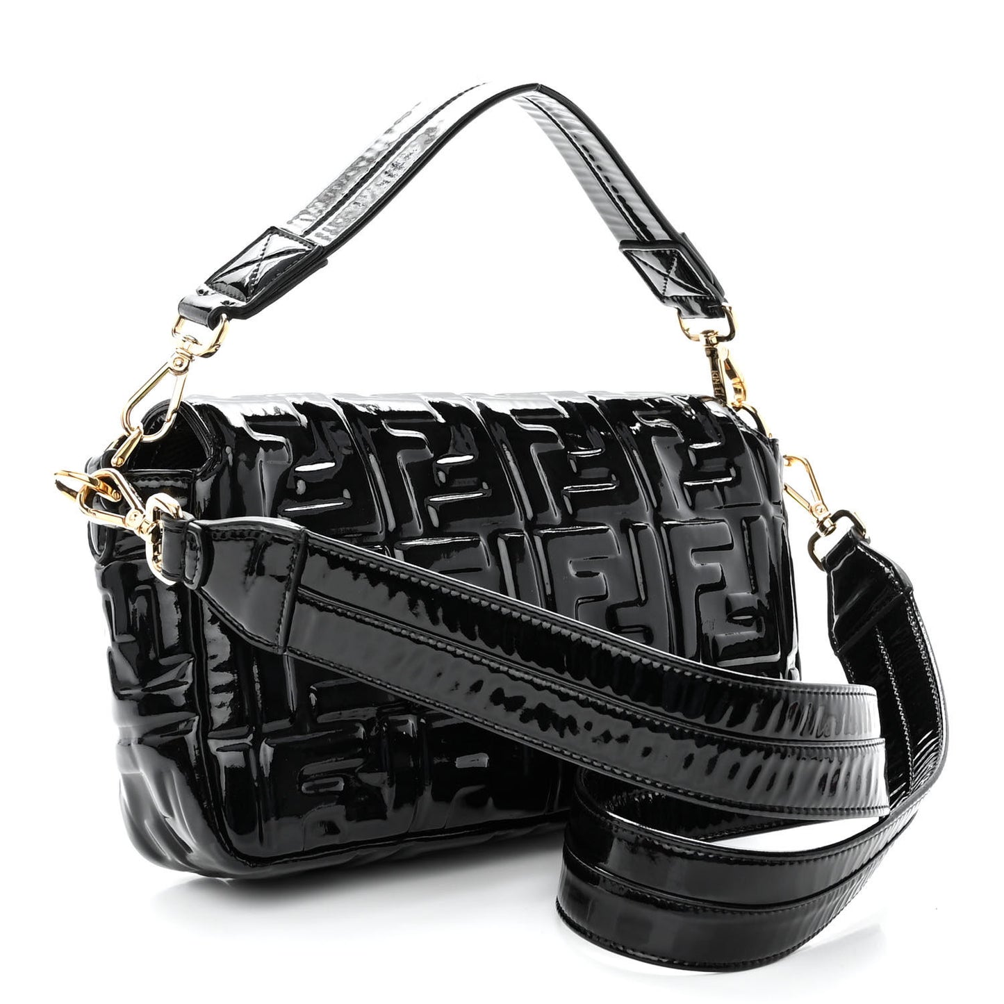 Patent FF 1974 Embossed Baguette Black