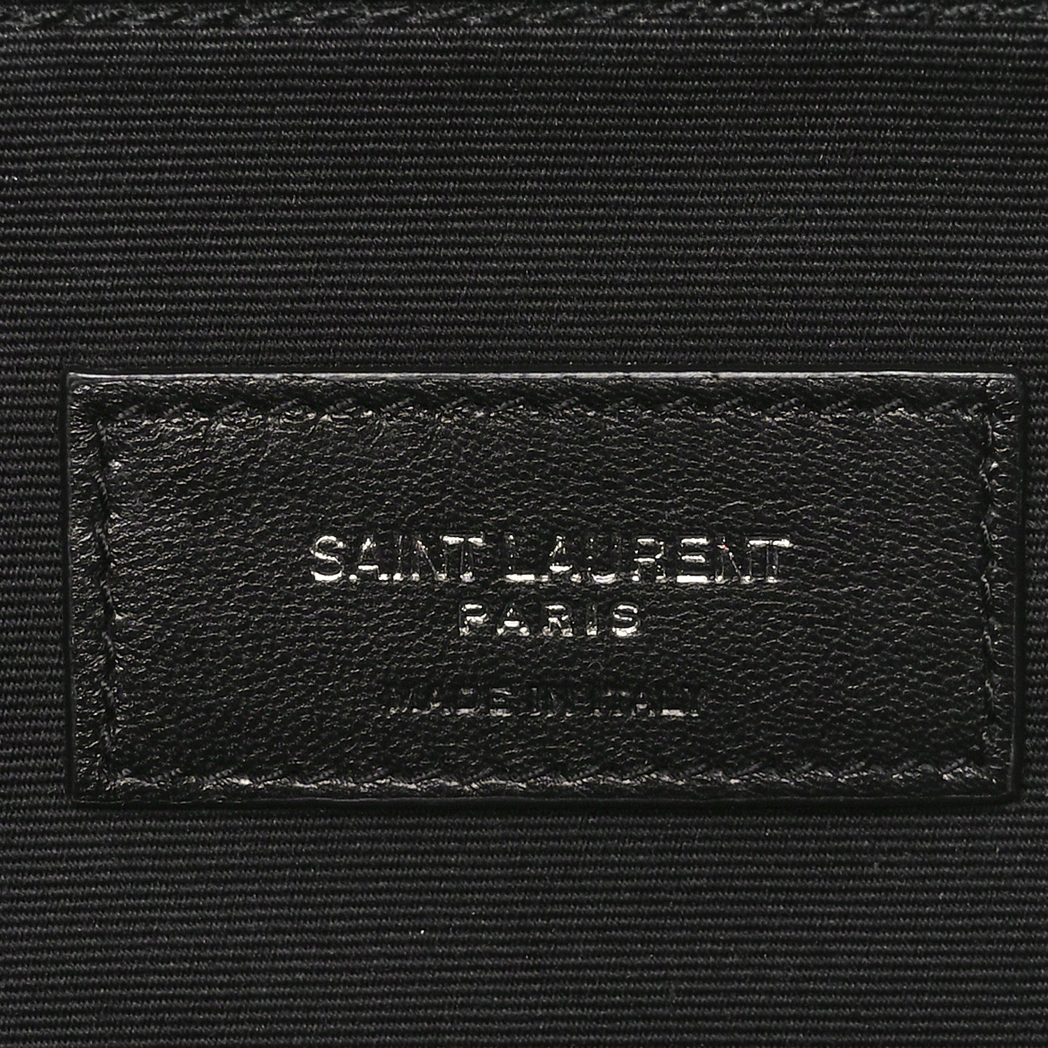 Saint Laurent Lambskin Monogram Belt Bag Black 6 of 10