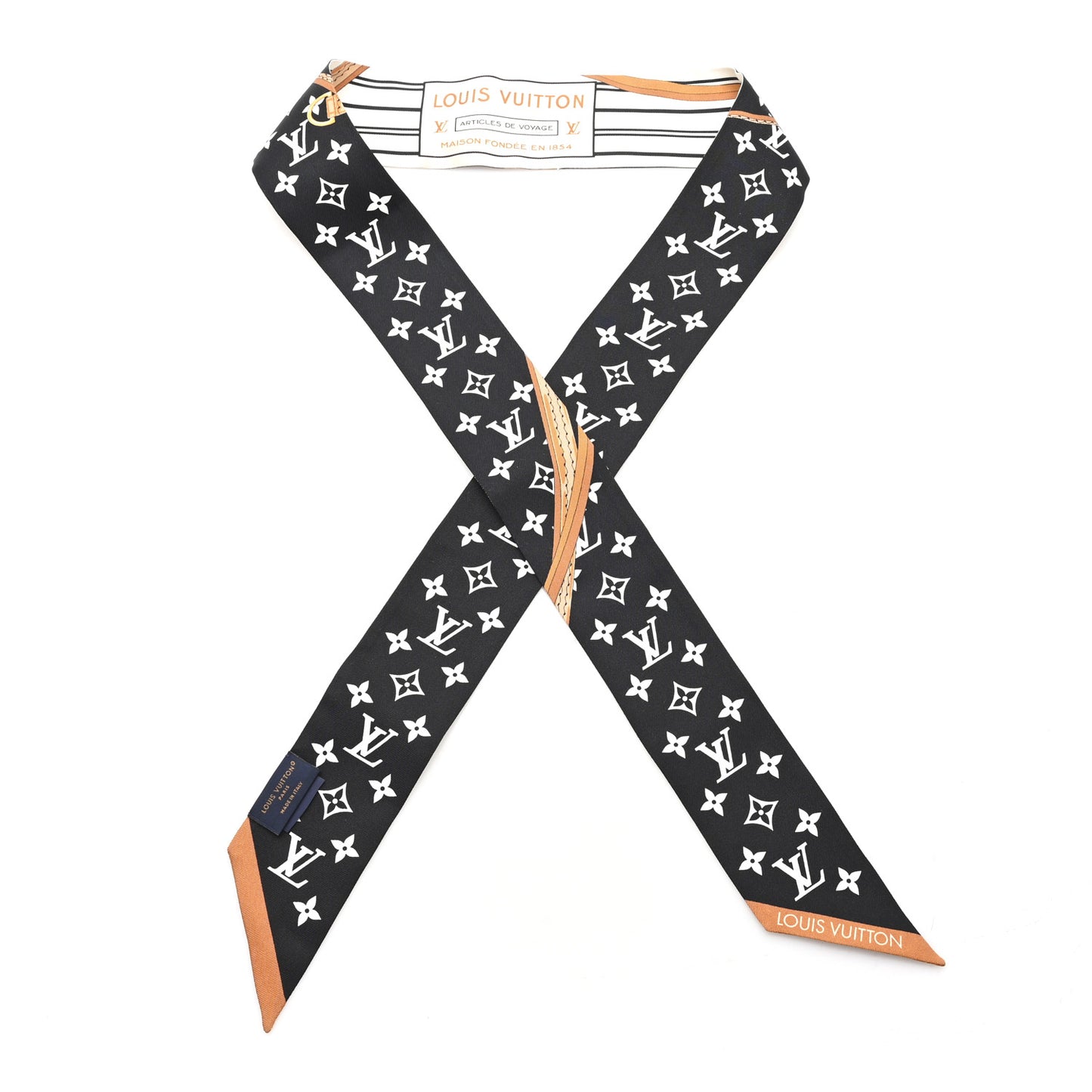 Silk Monogram My Neverfull BB Bandeau Black