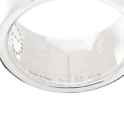 Hermes Sterling Silver GM Eclipse Ruban Ring 55 7.25 5 of 6
