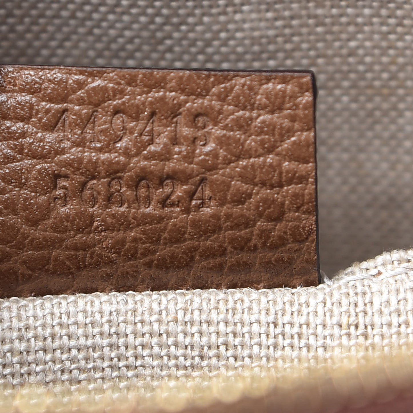 Monogram Mini Bree Messenger Bag Beige Tabacco
