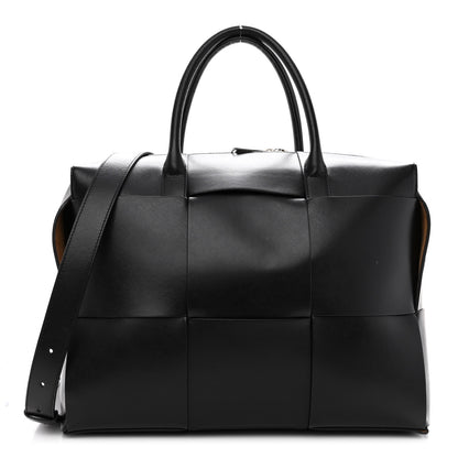 Bottega Veneta Calfskin Maxi Intrecciato Arco Briefcase Black 1 of 9